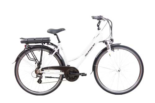 F.lli Schiano E- Ride Bicicleta, De Las Mujeres, Blanca, 28 ''