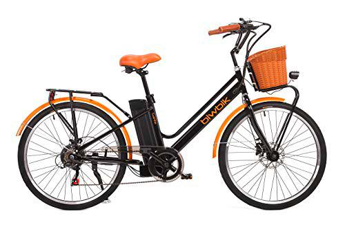 BIWBIK Bicicleta ELECTRICA Mod. GANTE BATERIA Ion Litio 36V12AH (GANTE Black HD)