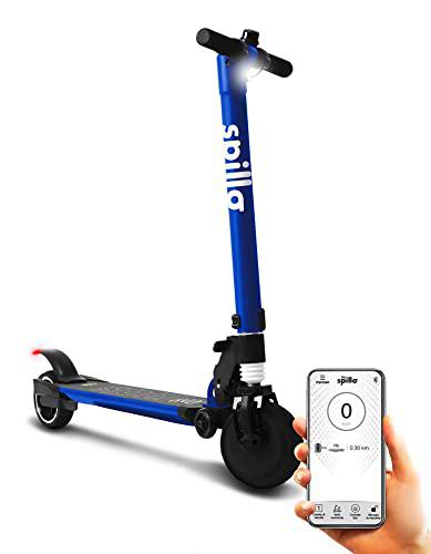 SPILLO Kids Blue - Patinete eléctrico (150 W, 24 V)