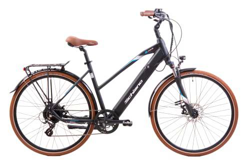 F.lli Schiano e- Voke Bicicletta, Adulto Unisex, Negro, 28 ''