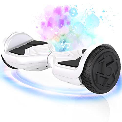 Hoverboard para niños, 6.5 pulgadas Hoverboard auto equilibrio scooter eléctrico todo terreno hoverboard todoterreno con Bluetooth para niños y adultos