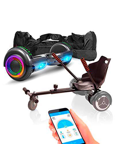 ACBK - Pack HoverKart + Hoverboard Patinete Eléctrico Autoequilibrio con Ruedas de 6.5&quot; Control por App y Bolsa Transporte