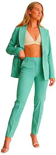 NA-KD Basic Oversize Blazer, Verde Eden, 34 para Mujer