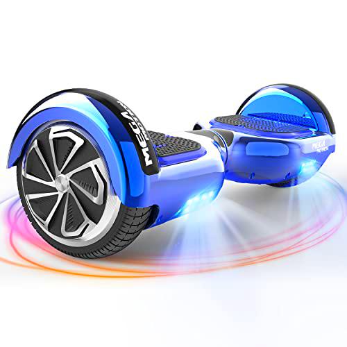 Mega Motion Hoverboard, Hoverboards para niños, Hoverboard autoequilibrado de Dos Ruedas de 6,5 Pulgadas con Altavoz Bluetooth