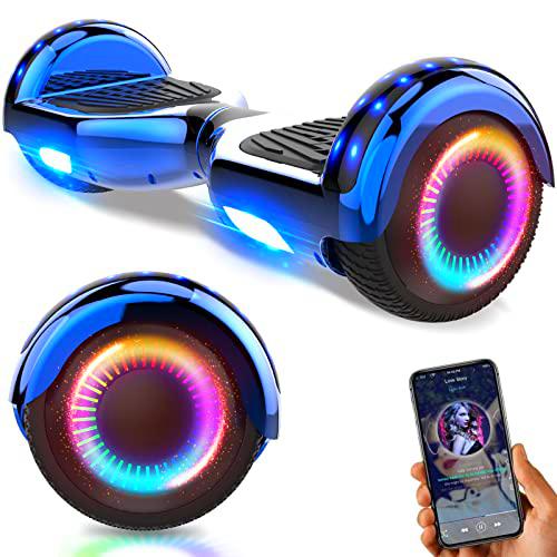 GeekMe Hoverboards,Hoverboards para niños,Hoverboards con altavoces Bluetooth,hermosas luces LED