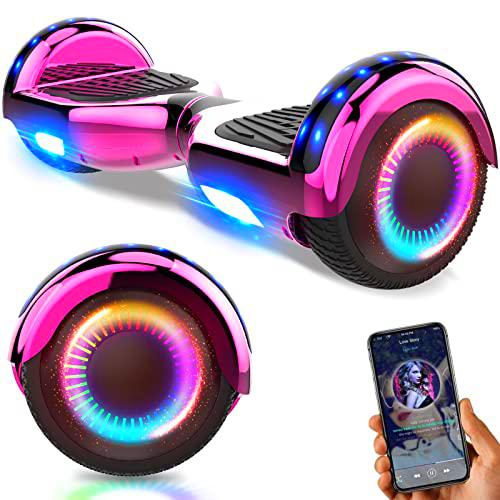 GeekMe Hoverboards,Hoverboards para niños,Hoverboards con altavoces Bluetooth,hermosas luces LED