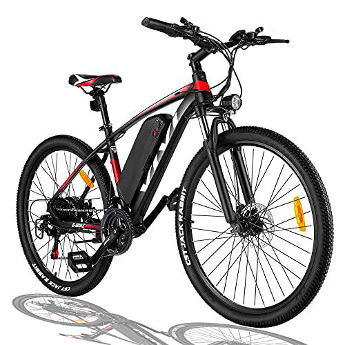 VIVI 27.5/26 Pulgadas Bicicleta eléctrica Hombres Damas,Bicicleta de montaña,36V 10.4AH batería de Iones de Litio ebike pedelec,25KM/H Bicicleta e-Bike,21 velocidades Bicicleta eléctrica