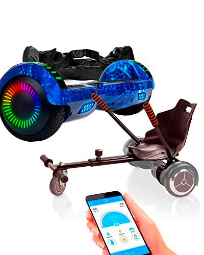 ACBK - Pack HoverKart + Hoverboard Patinete Eléctrico Autoequilibrio con Ruedas de 6.5&quot; Control por App y Bolsa Transporte