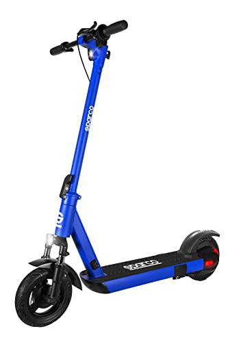 Sparco Patinete Eléctrico MAX S2 PRO para Adultos con Batería 13.000 mAh y doble suspensión delantera