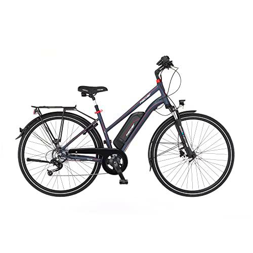 Fischer Viator 2.0 Mujer | RH 44 cm | E Bike con Motor Trasero 45 NM | batería 48 V