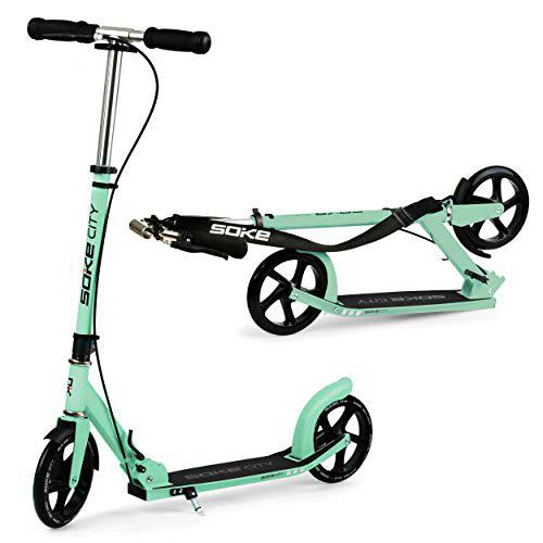 Patinete de la Ciudad Patinete Patinete Kickscooter City SOKE (Verde)