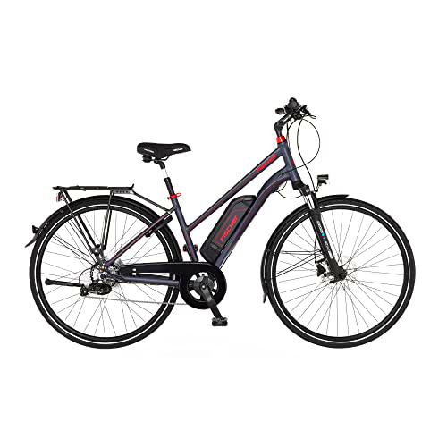 Fischer Viator 1.0 Mujer | RH 44 cm | E Bike con Motor Trasero 45 NM | batería 48 V