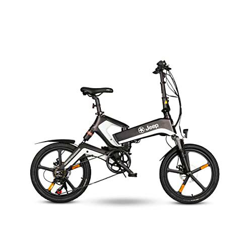 Jeep Ffr 7050 Bicicleta eléctrica, Adultos Unisex, Negro, 20 Inches