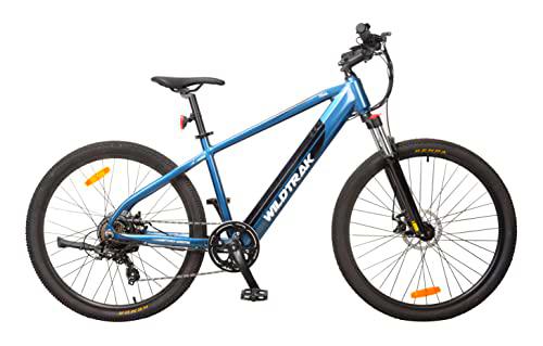 Wildtrak 650B MTB Trail Alloy Bicicleta Eléctrica, 7 velocidades, Gris Plata