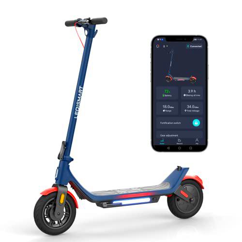 LEQISMART Patinete eléctrico, Alcance de 30 km, Motor de 350 W