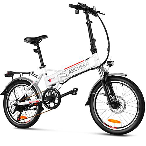 ANCHEER # Am001908_w_EU Ebike, Unisex Adulto, Blanco