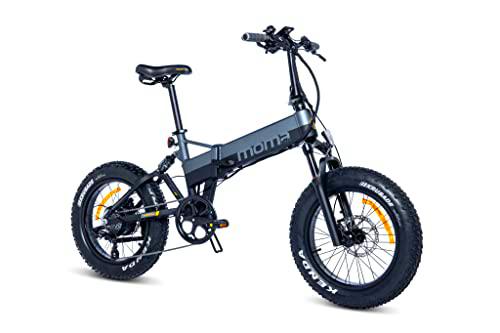 Moma Bikes E-MTB, FATBIKE 20&quot;PRO Full Suspension, SHIMANO 8v