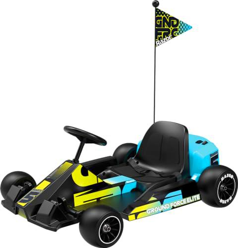 Razor Ground Force Elite - Go Kart Eléctrico para Niños 13+ con Marcha Adelante y Marcha Atrás