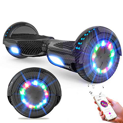 GeekMe Hoverboards de 6.5&quot; Dual Motors 2 Ruedas de Equilibrio automático hoverboards con Luces LED Bluetooth Modelo…