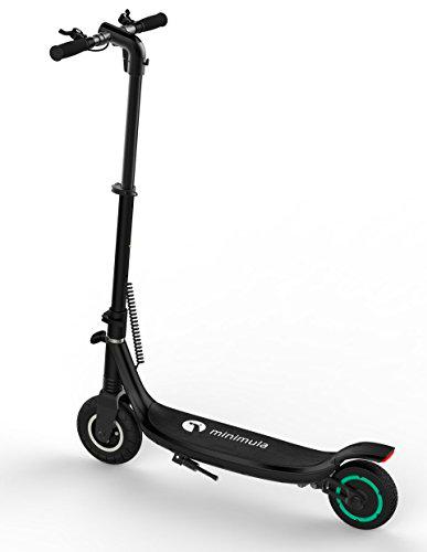 Minimula Eco Patinete eléctrico Unisex, Negro