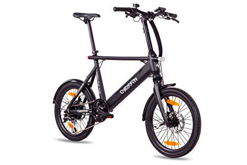 Chrisson 20ERTOSBLACK Bicicleta Electrica de 20&quot; Negra