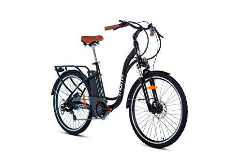 Moma Bikes BIE28.2NUN Bicicleta Electrica de 28&quot; Negra