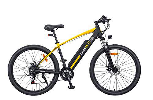 Nilox X6 National Geographic, eBike Unisex Adulto, Black and Yellow, Medium