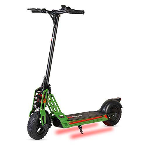 ECOXTREM Patinete eléctrico 600W, Plegable con Pantalla LCD y Luces LED