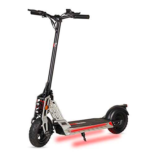 ECOXTREM Patinete eléctrico 600W, Plegable con Pantalla LCD y Luces LED