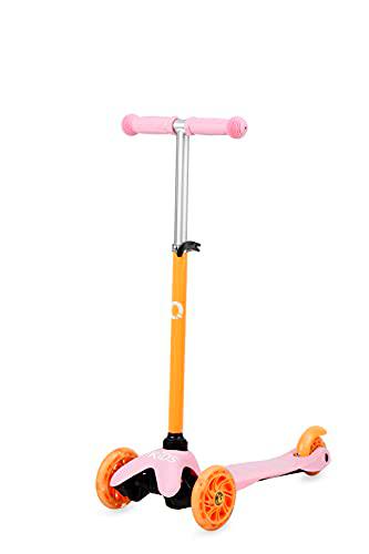 QKids Lumis - Patinete de 3 Ruedas Plegable para niños y niñas