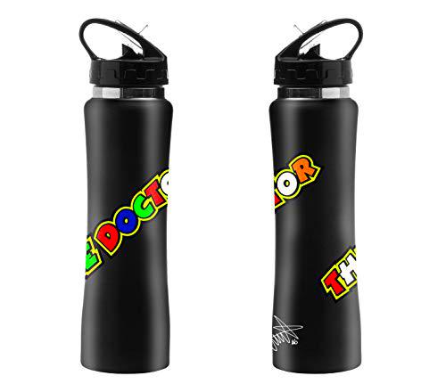 VR46, Botella Térmica Jar Amarilla Unisex Adulto, Negro, Única