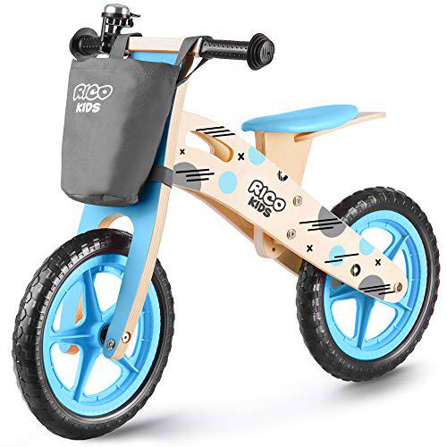 Ricokids 7612 Bicicleta, Unisex/bebé, Azul, Talla única