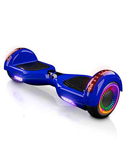 ACBK - Hoverboard Patinete Eléctrico Autoequilibrio con Ruedas de 6.5&quot; (Altavoces Bluetooth + Ruedas Led integradas + Bolsa Transporte) Velocidad máxima: 10-12 km/h