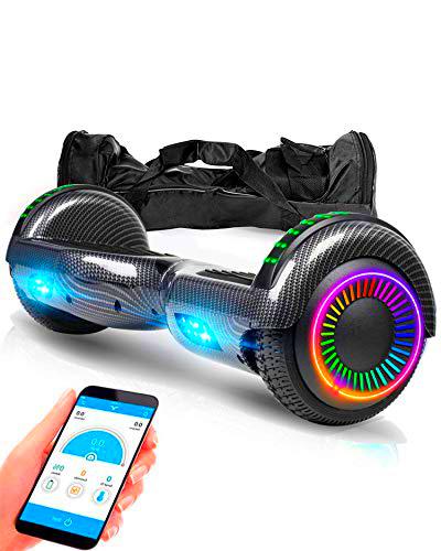 ACBK - Hoverboard Patinete Eléctrico Hover Autoequilibrio con Ruedas de 6.5&quot;