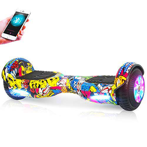 M MEGAWHEELS Hoverboard, Patinete electrico Auto Equilibrio 6.5 Pulgadas con Bluetooth